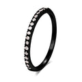 Delicate Micro Pave Zircon Rings For Women Trendy Chic Crystal Daily Dating Women's Stackable Tiny Ring Fashion Jewelry