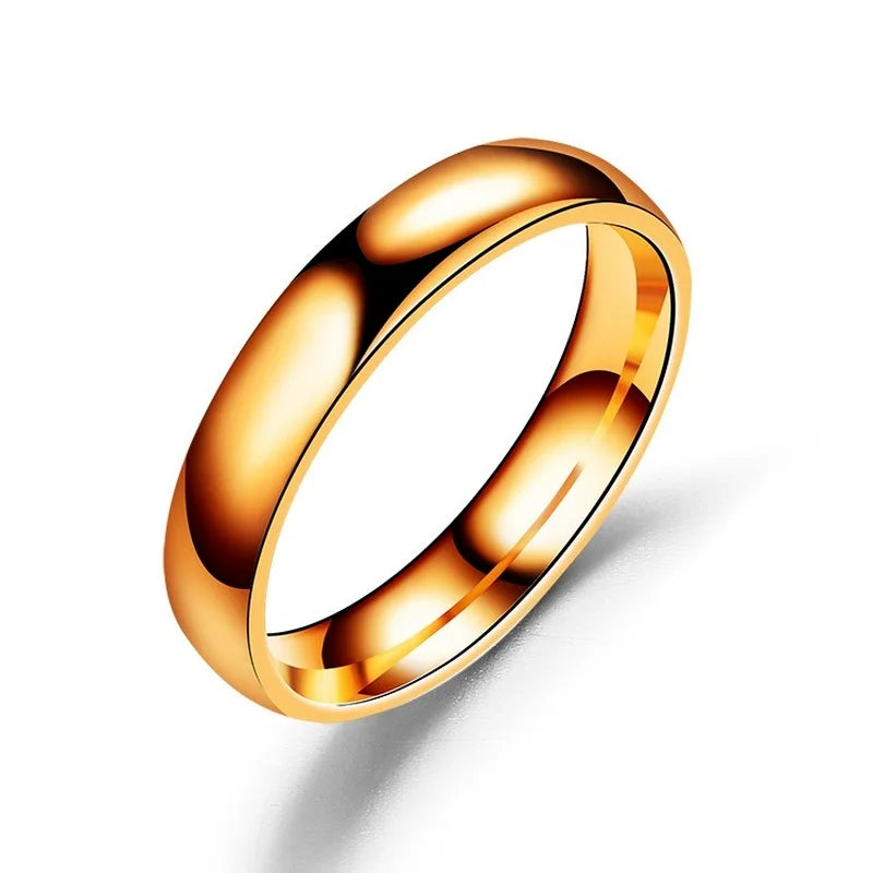 Simple Titanium Ring Women Men