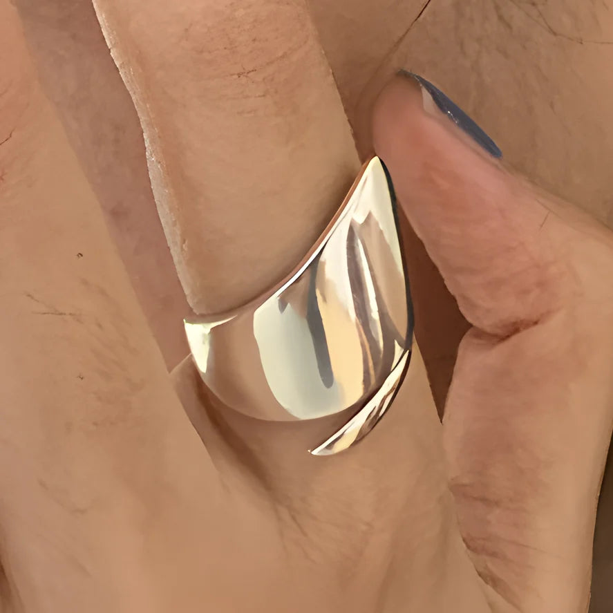 Sterling Silver Rings , Hip Hop Vintage Couples Hollow Lines Punk Thai Silver Party Adjustable  Jewelry