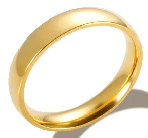 Ring Band Small Clear Crystal Zircon Waterproof Stainless Steel Gold Rings Simple Granular Fine Jewelry